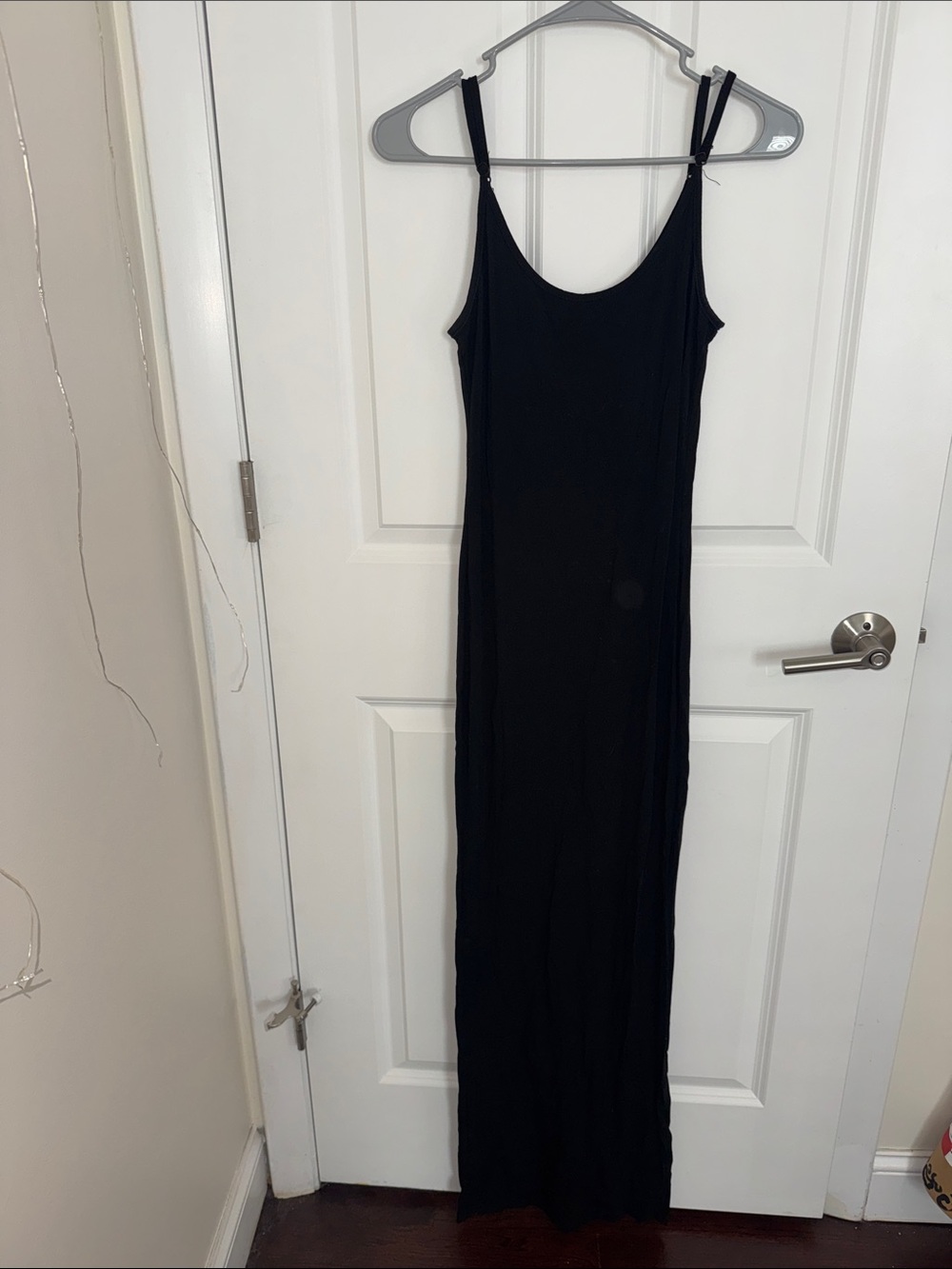 Women’s Black Maxi Dress - Sleek Stretch Tank Style